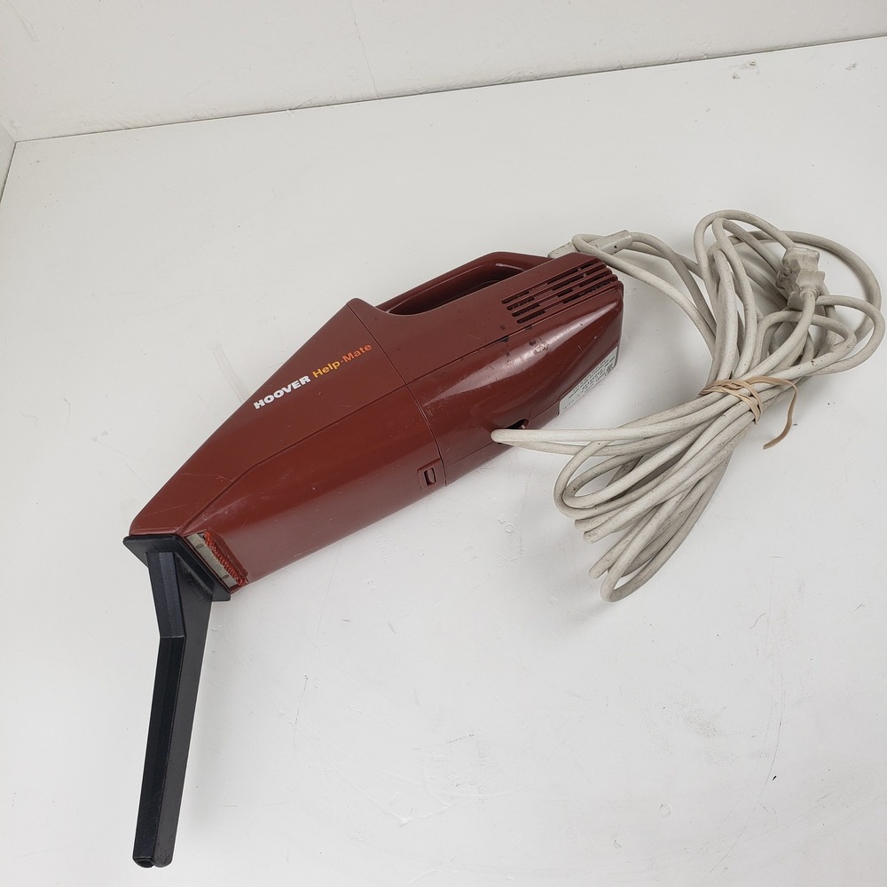 Hoover Help-Mate Vintage Hand Vacuum Cleaner With Crevice Attachment Model S1059